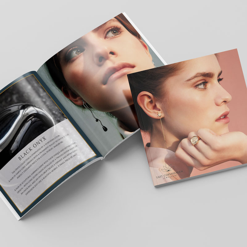Katalog / lookbook designet for East Copenhagen Jewellery