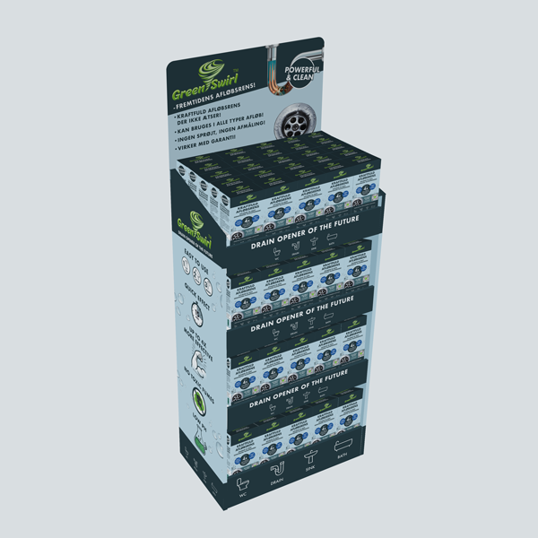 Display designet for GreenSwirl